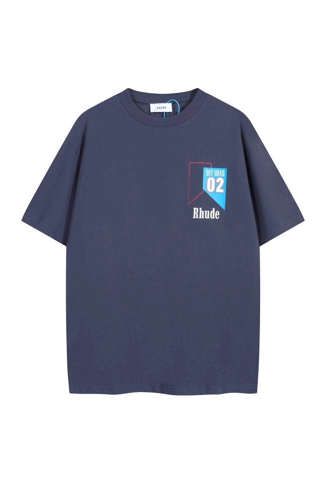 New RHUDE retro logo printed short sleeved Men Women T-shirt 3 colors