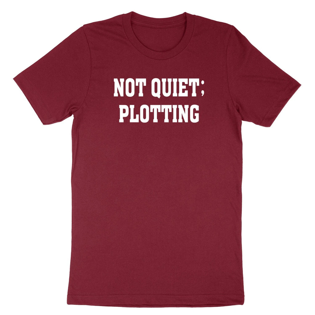 Not quiet; plotting Shirt Funny Introvert Tshirt I'm Not Quiet Shirt Funny Shirt