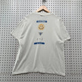 Vintage 90s Kinkos Smiley Face Shirt Mens L White Cyber Punk Hippie Hi Tech