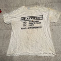 “My Attitude: 70% Sarcasm, 20% Don’t Care, 10% Lazy” - Large Humorous T-Shirt