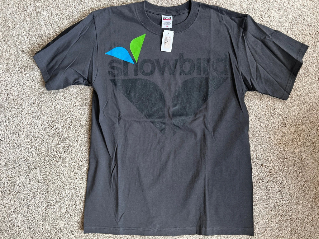 Snowbird Ski Resort Logo Grey T-Shirt Size Medium