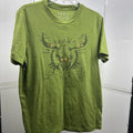 Free State Green Graphic Tee Shirt Bull Skull Southwestern Art Men’s Size Medium