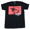 My Hero Academia Adult New T-Shirt -  Himiko Toga Red Print face Pic