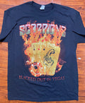 SCORPIONS "Blacked Out in Vegas" 80's Rock  Black T-Shirt  SZ L-NWOT