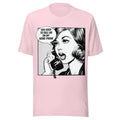 vintage SHIRT - FUNNY  - POP ART - DRAKE -  CALL ME ON MY HOME PHONE - PINK