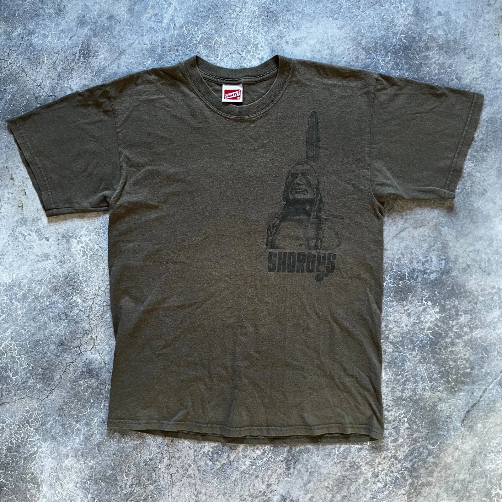 Vintage Y2K 90s Shorty's Skateboarding Made in USA Faded T-Shirt Mens Size L