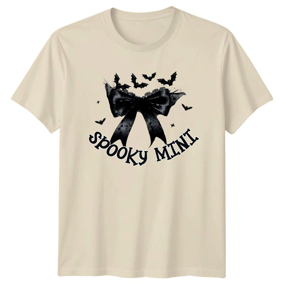 Spooky Mini Womens T-Shirt Gothic Coquette Halloween Gift For Her