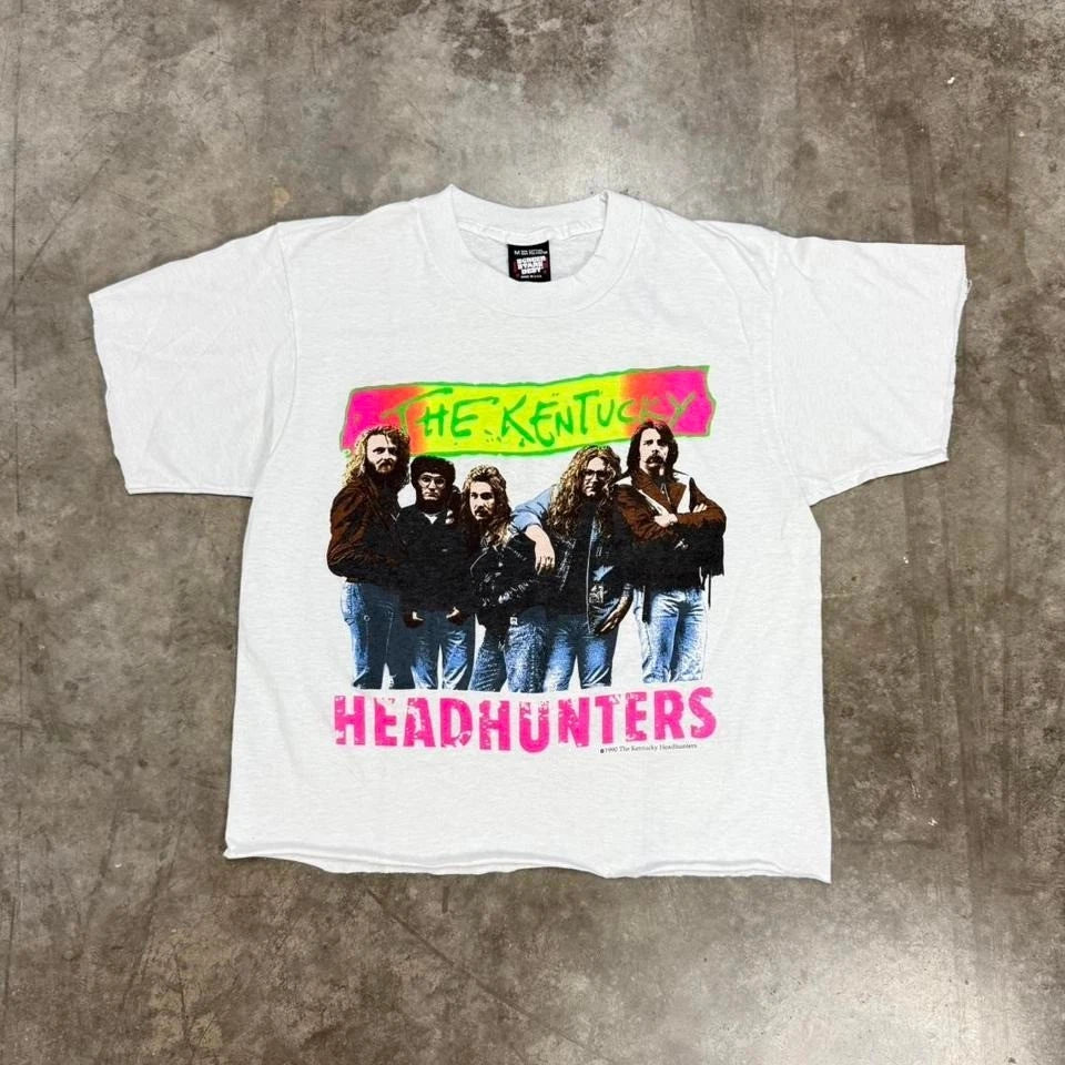 Vintage 90s The Kentucky Headhunters Band Tee Size M