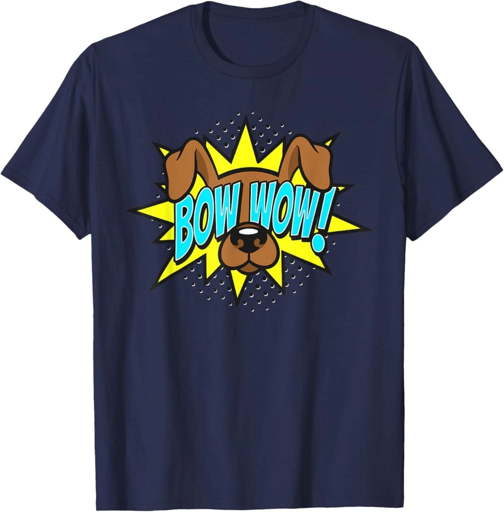 Dog Bow Wow! Comic Onomatopoeia Graphic Cartoon Pup Pop Art T-Shirt
