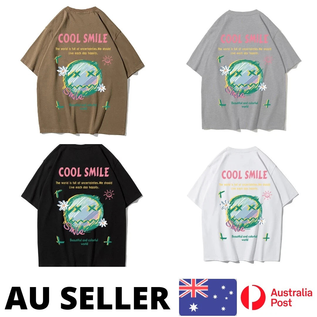 Cool Smile Shirt The World Is Full Of Uncertainfies Mans Kawaii - AU Stock
