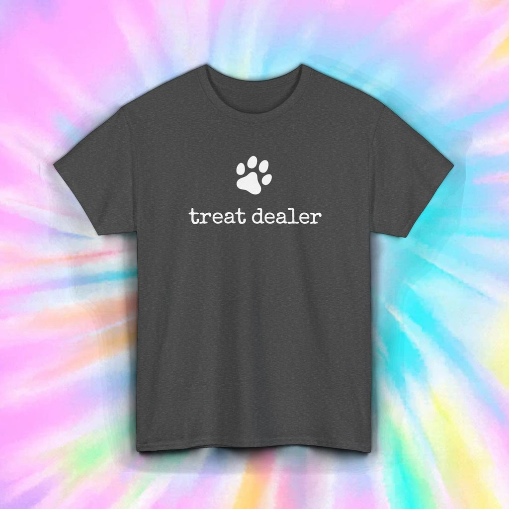 Treat Dealer Shirt Funny Dog Lover Pet Owner Paw Print Minimal Gift Tee S-5XL
