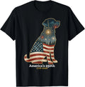 Labrador Retriever America's 250th Patriotic Dog Fireworks Gift Unisex T-Shirt