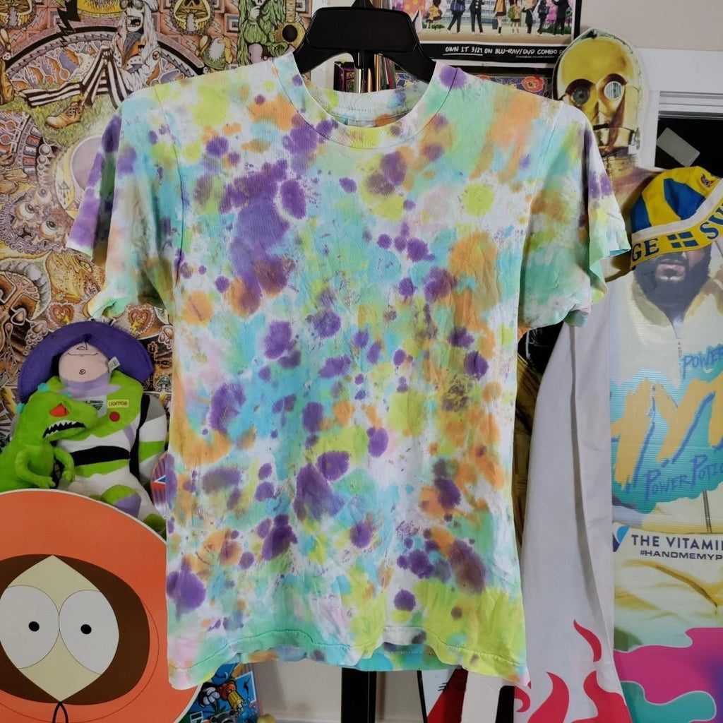 80s Tiedye Blank Mellow Vibrancy Size Small 17x25 A5ed