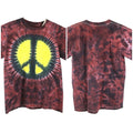 Peace Sign Tie Dye Mens Hippie T-Shirt size Large Short 44x27 Boho Festival