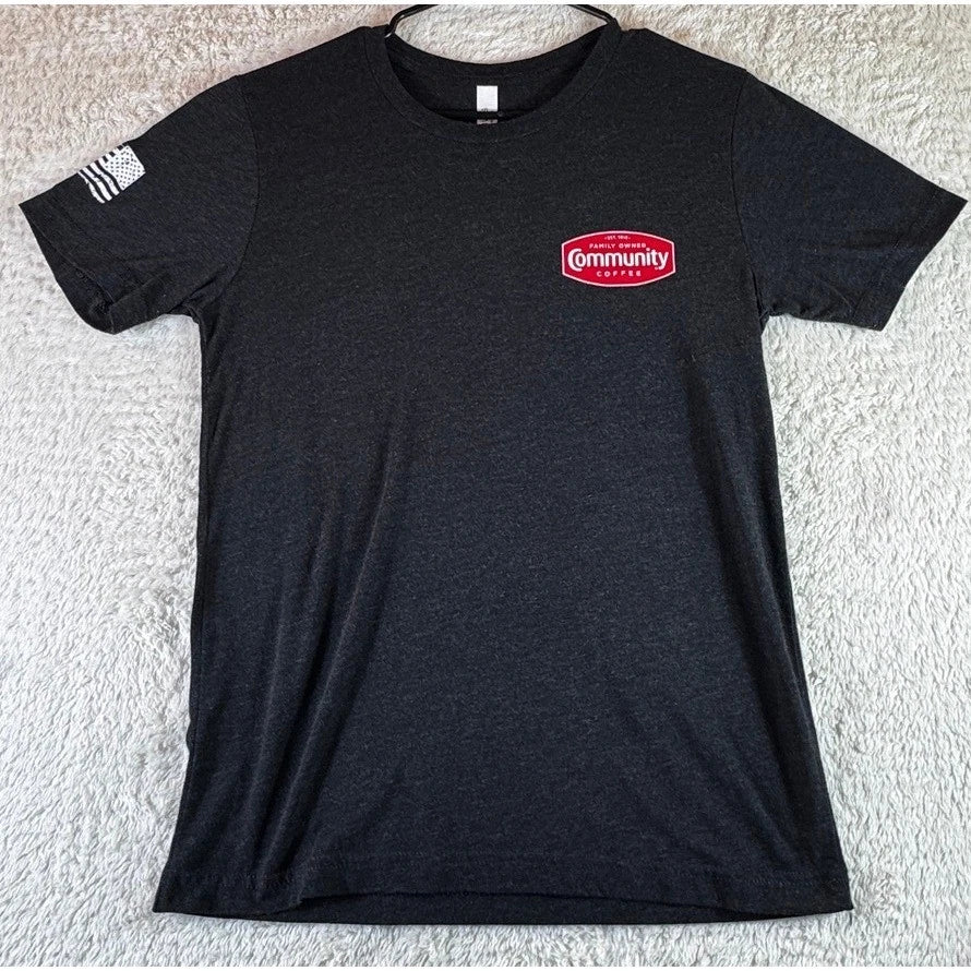 Community Coffee Strong Like My Coffee Mens T-Shirt Charcoal Heather Small