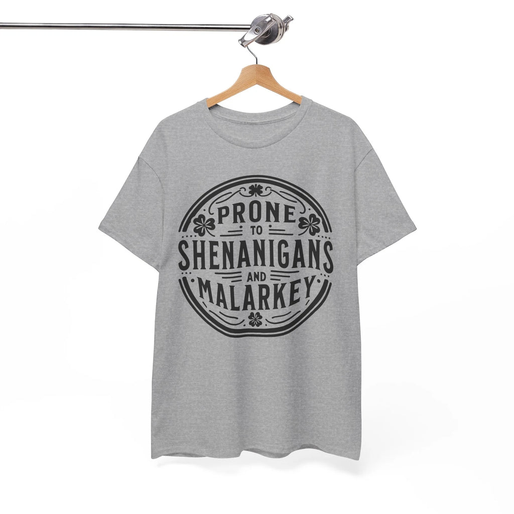 Fun T-Shirt - Comfortable & Hilarious Tee Prone-To-Shenanigans-And-Malarkey