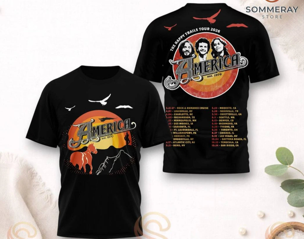 America The Happy Trails Tour 2026 AOP T-Shirt