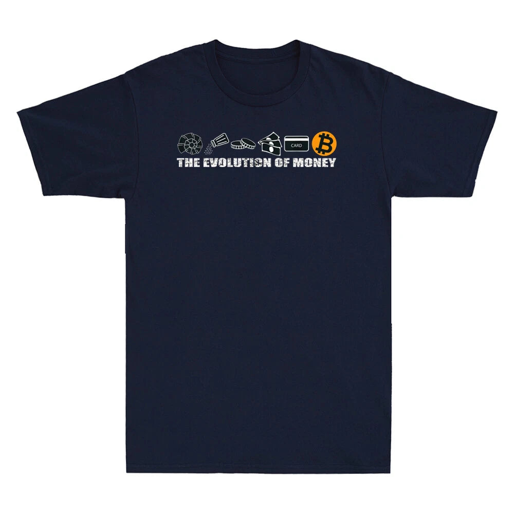 The Evolution Of Money Shirt Funny   Coin  currency Meme Men's T-Shirt