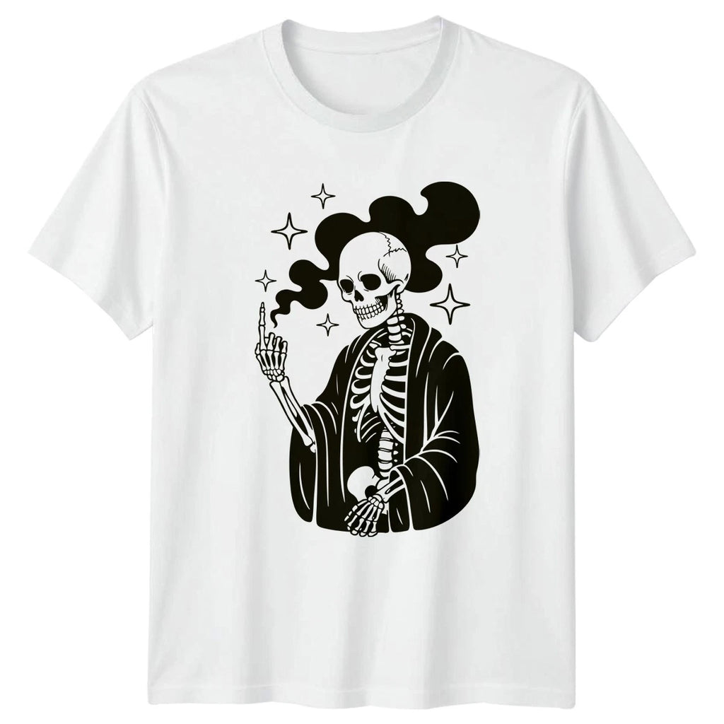 Mystical Skeleton Gothic Art Mens T-Shirt Womens Tee Graphic Unisex Top