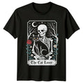 The Cat Lover T-Shirt Gothic Tarot Cat Animals Birthday Gift For Him And Her