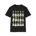 Cartoon Guitars Unisex T-Shirt, Rock Metal Music Fan Graphic Tee, Softstyle Tee