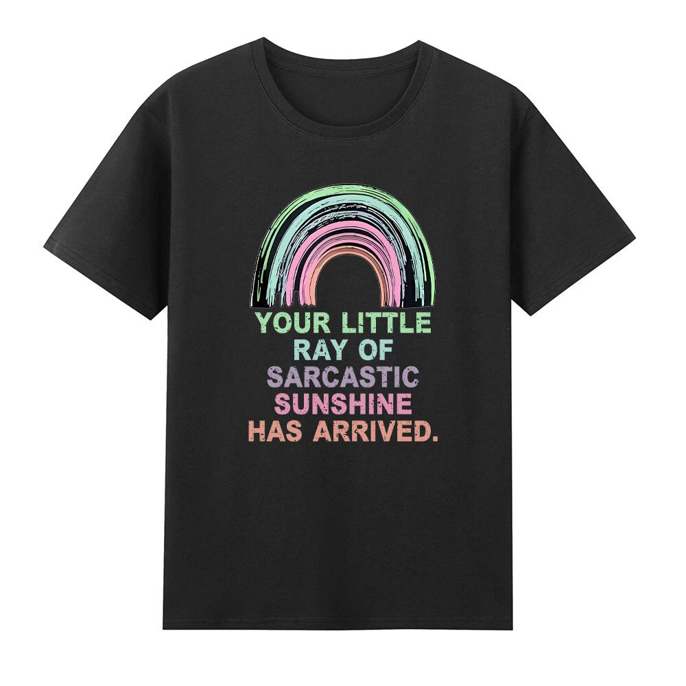 Your Little Ray Of Sarcastic Sunshine Has Arrived Rainbow Vintage Men's T-Shirt