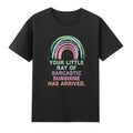 Your Little Ray Of Sarcastic Sunshine Has Arrived Rainbow Vintage Men's T-Shirt