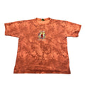 VTG Uluru Central Australia Embroidered Graphic T-Shirt Orange Marble XL Retro