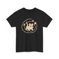 Y2K Scary Tomcat Cat Is Scared Under Starry Tail T-Shirt