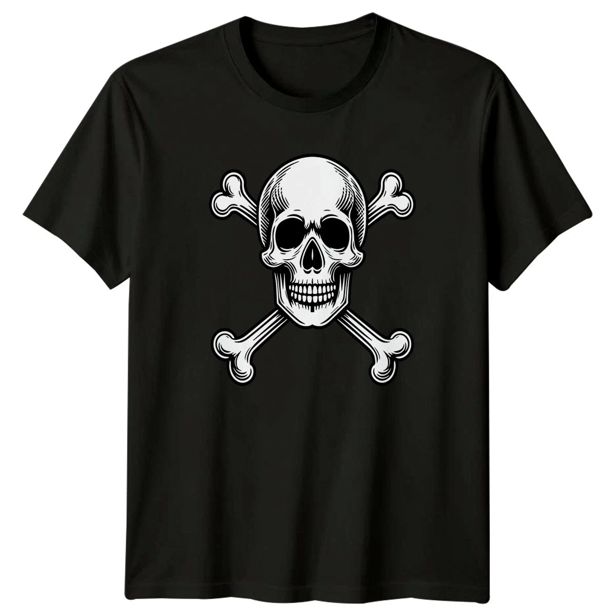 Skull And Crossbones Mens T-Shirt Gothic Gift For Him