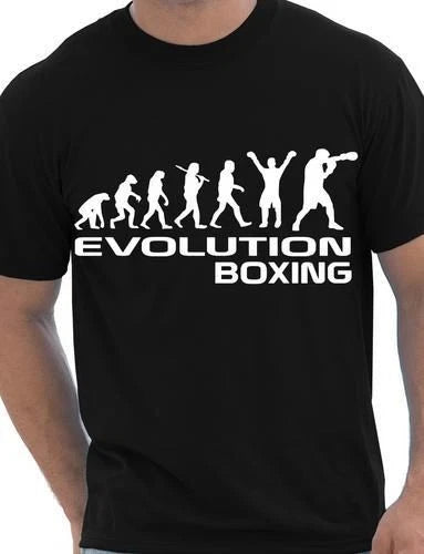 Evolution Of Boxing Boxer Sport Mens T Shirt Gift Size S-XXL
