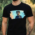 Men's Meerkat as Policeman Motif Cotton T-Shirt Size XS to 5XL