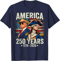 Funny 250 Years America Anniversary 250th Trump Washington Unisex T-Shirt
