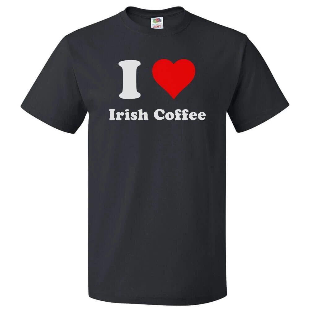 I Love Irish Coffee T shirt I Heart Irish Coffee