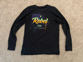 Dutch Bros Rebel Shirt Men’s Large Black Long Sleeve Halloween 1992 Spider Web