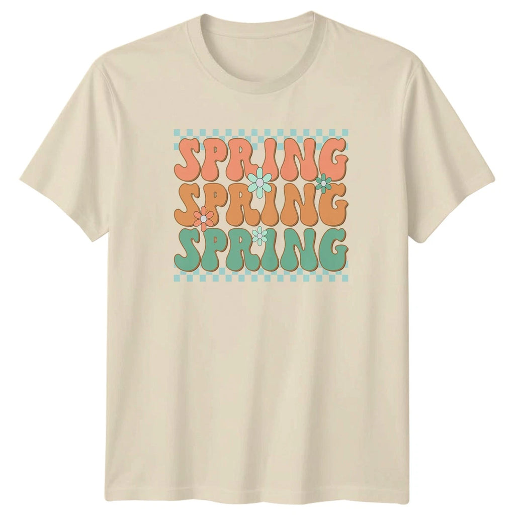Spring Spring Spring T-Shirt Retro Groovy Seasons Easter Gift For Him And Her