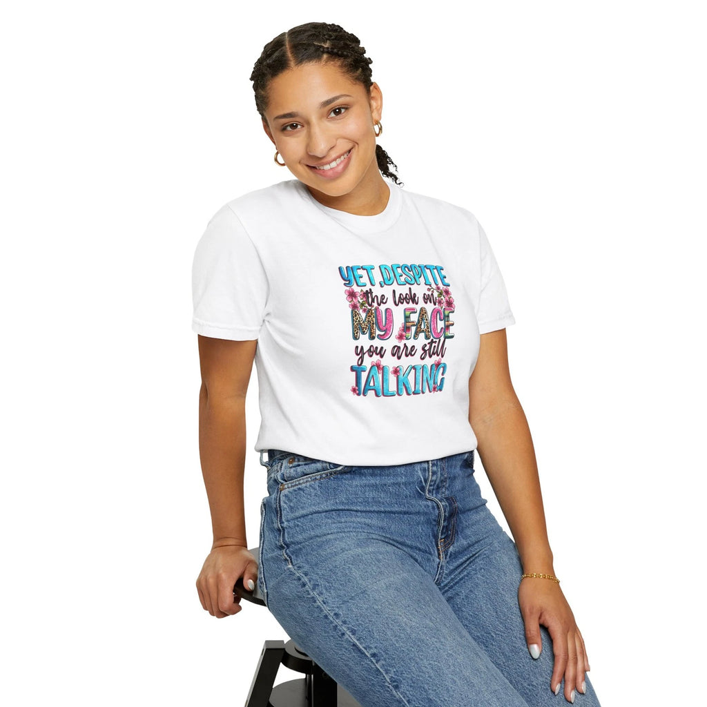 Funny Floral Graphic T-Shirt - Gifts for Friends, Casual Tee, Unisex Apparel,