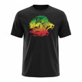 LRG Tee Mens 3X Black Graphic Rasta Lion Streetwear Skater Big & Tall Hippie