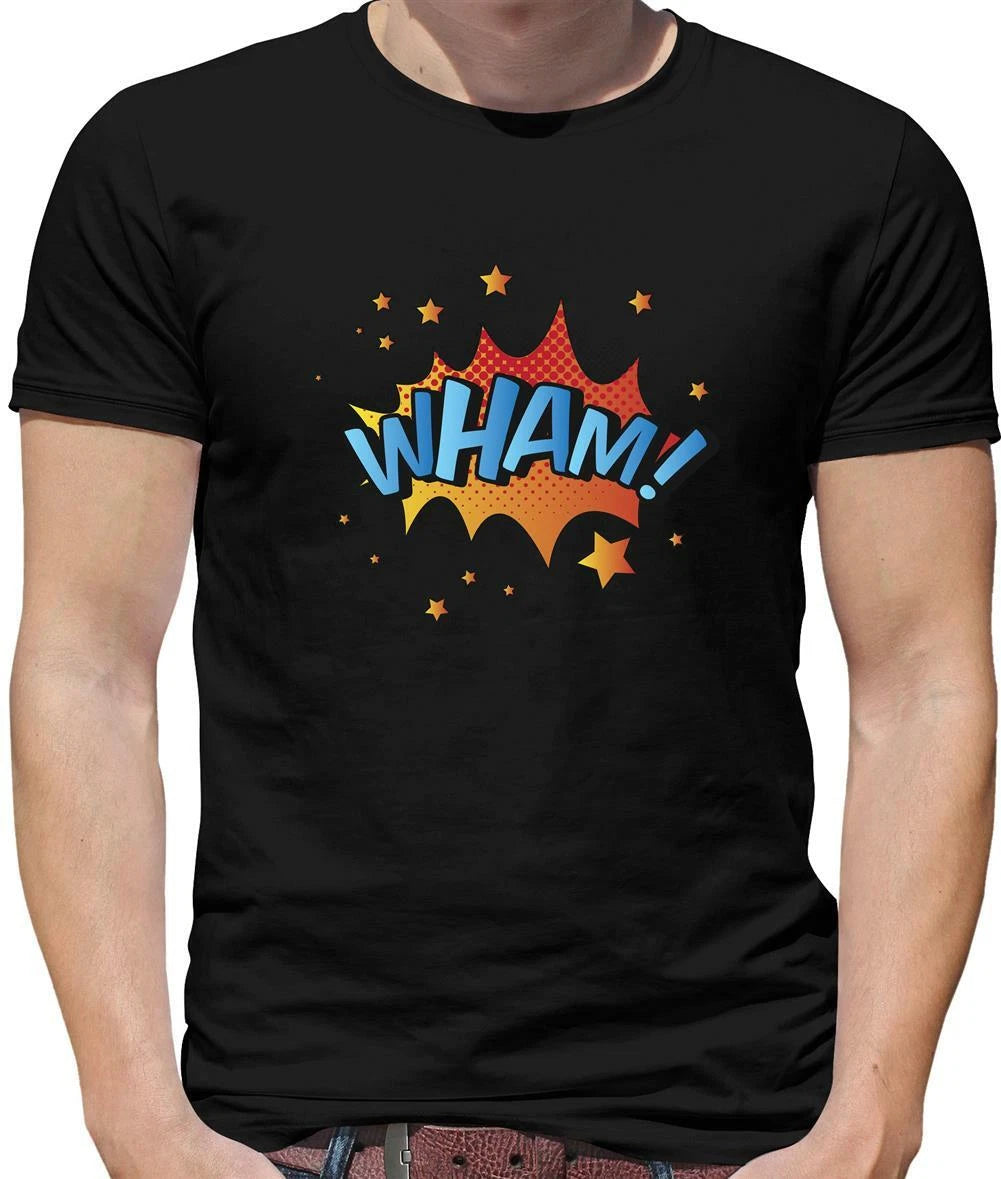 Superhero Wham Mens T-Shirt - Comic - Hero - Pop Art - Graphic Novel - Heroes