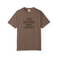 Labradoodle Lovers T-Shirt - Less Meetings More Doodles