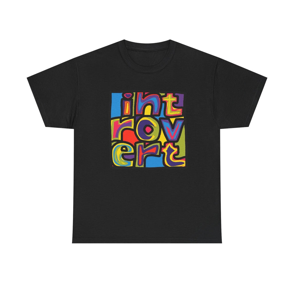 Introvert Painting T-Shirt Unisex Heavy Cotton Tee Gift New