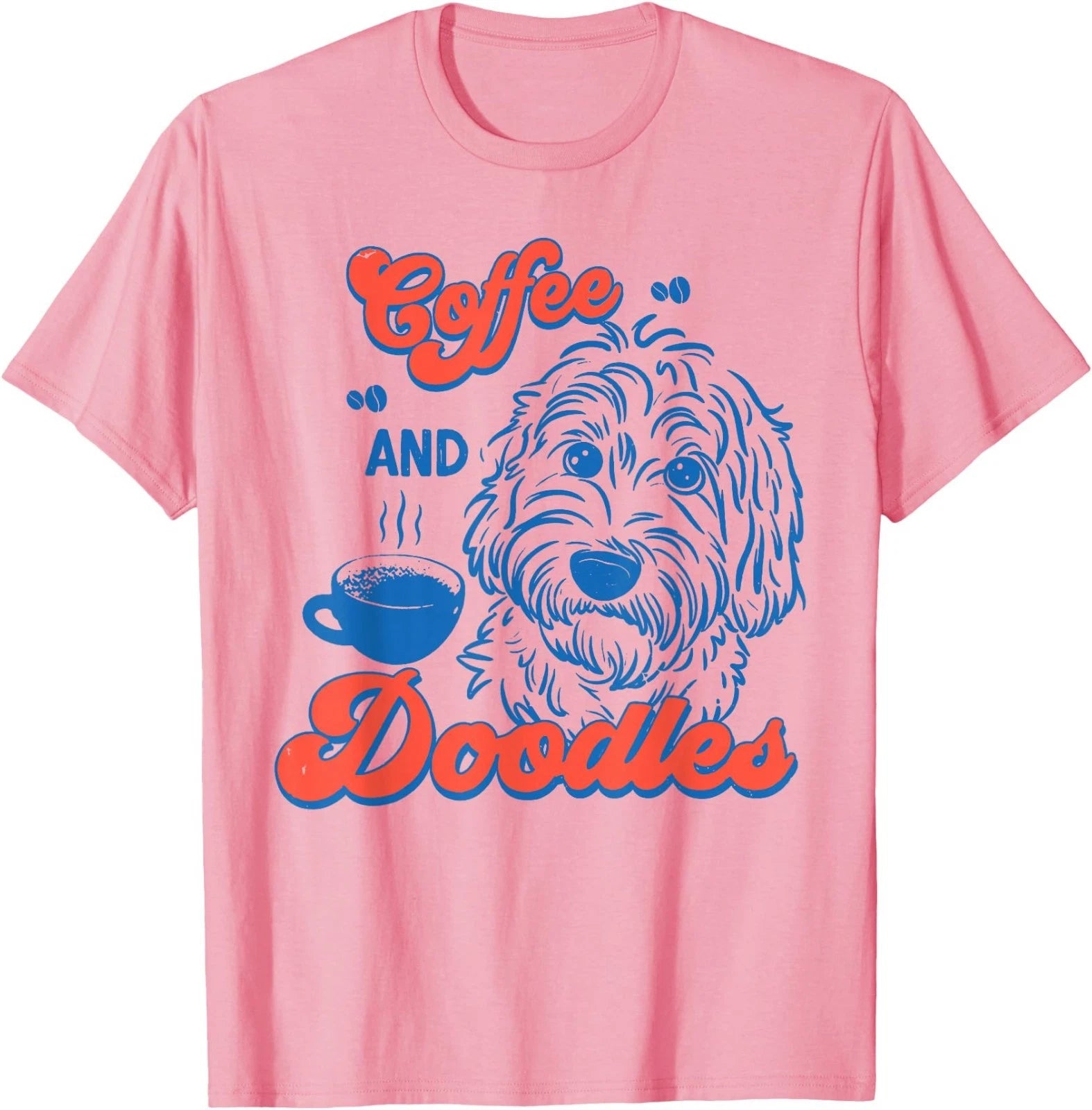 Coffee and Doodles Funny Doodle Coffee Club Pet Lover Design T-Shirt
