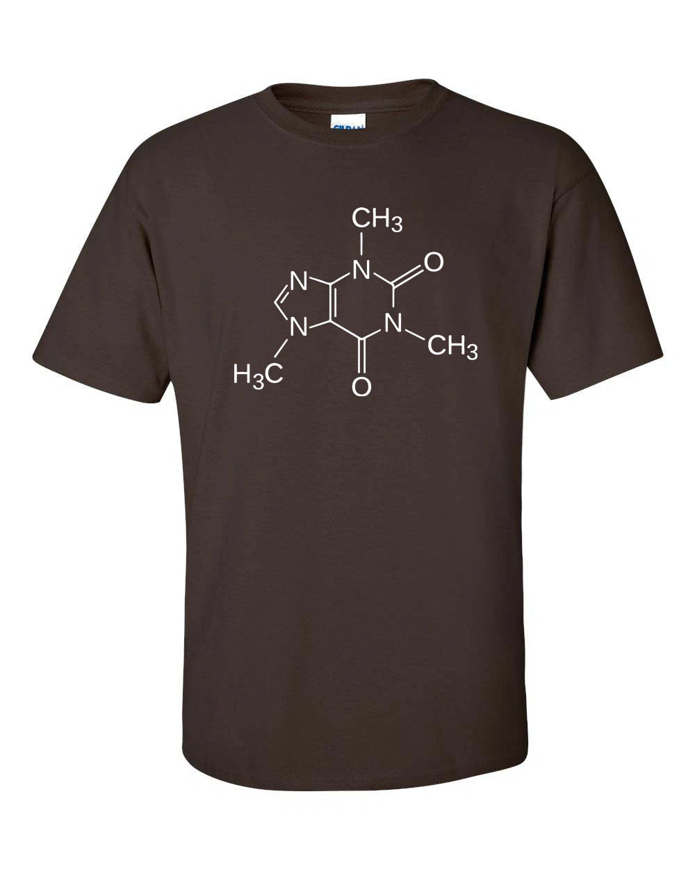 Caffeine Molecule Coffee Drinker Sheldon Cooper Science  Men's Tee Shirt 556