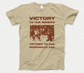 Victory To The Miners T Shirt British Mining NCB NUM 80s Coal Strike Union GT332