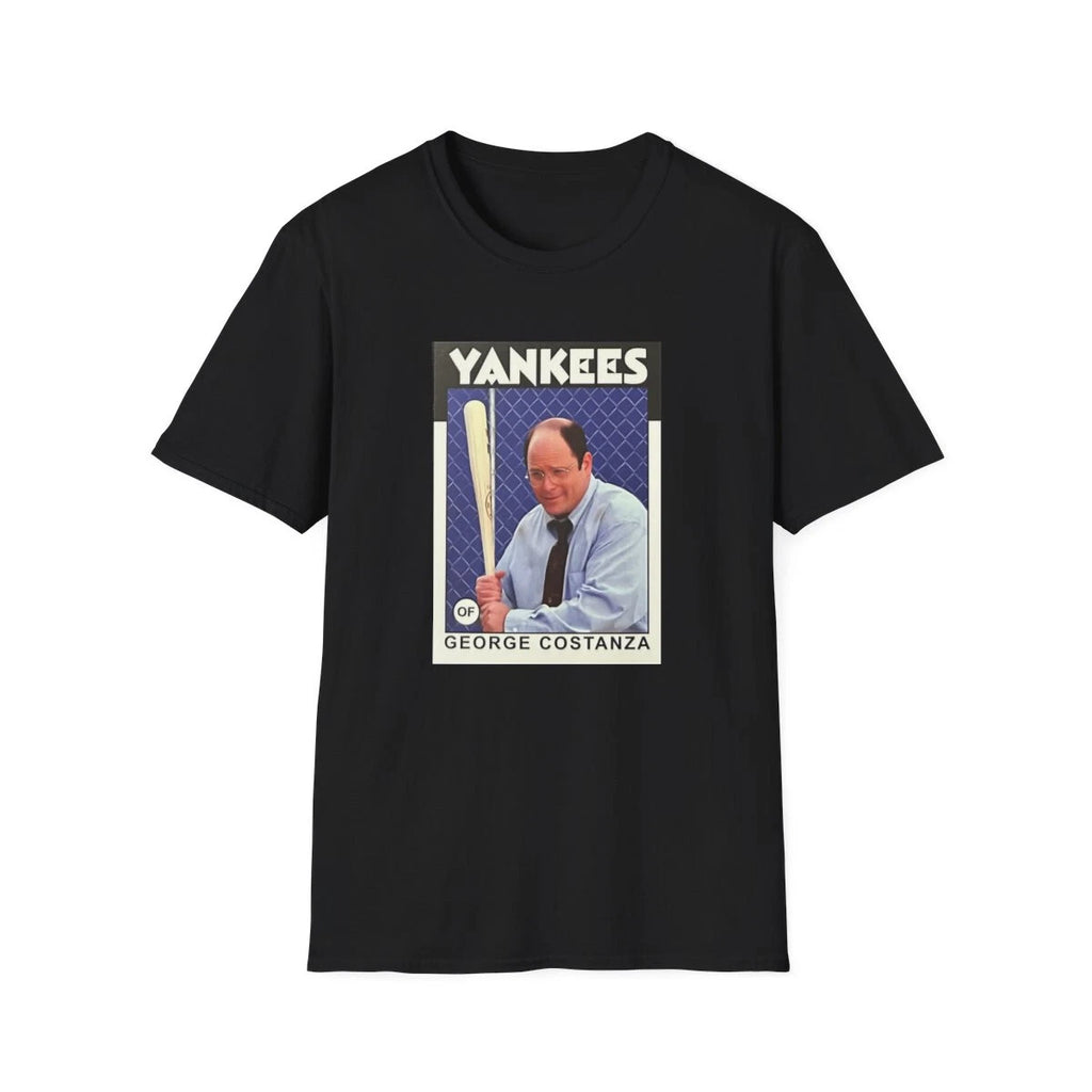 George Costanza Yankees Baseball Card T-Shirt - Unisex - Seinfeld, 90's TV Fans