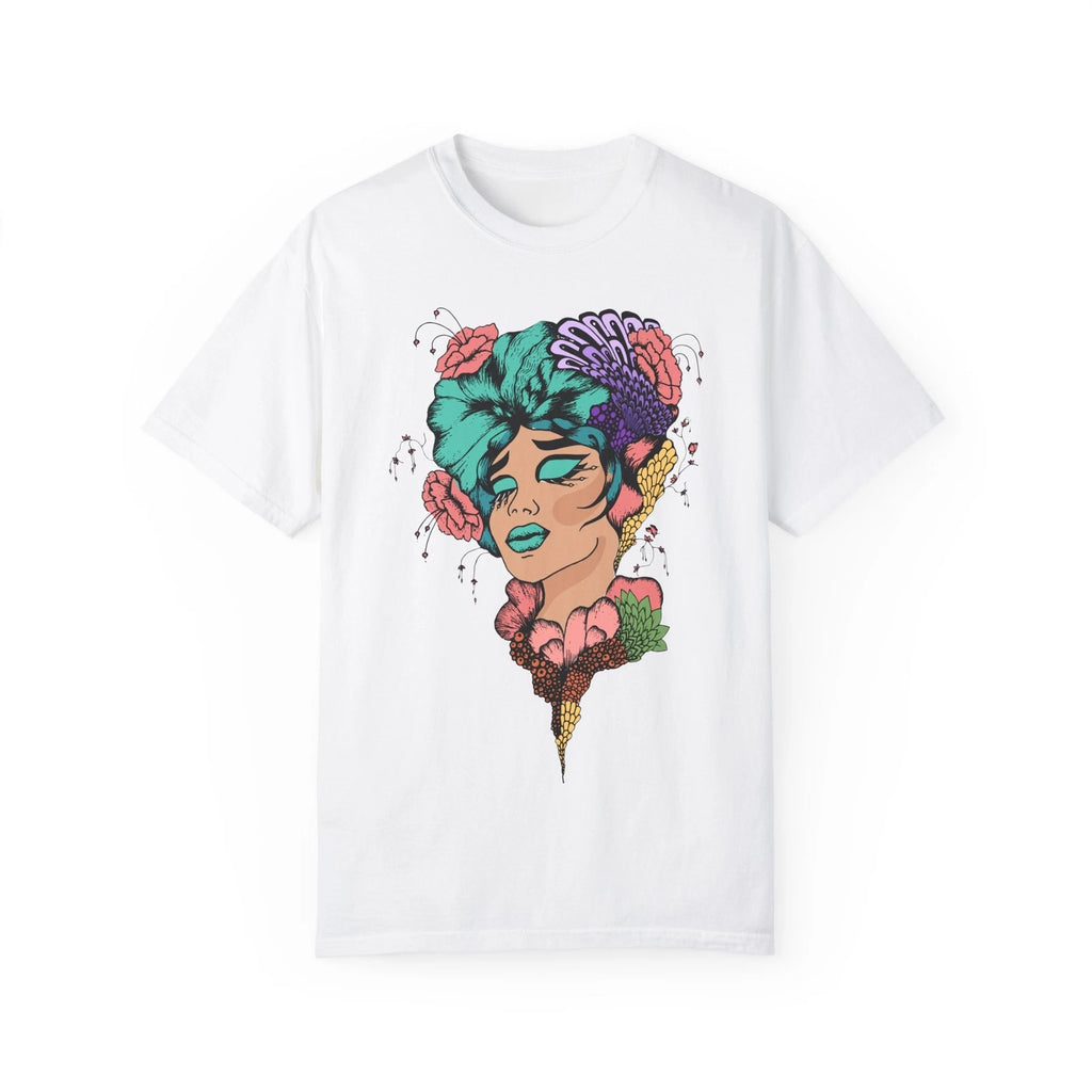 Floral Art T-Shirt, Unisex Graphic Tee, Boho Style, Gift for Her, Summer Fashion