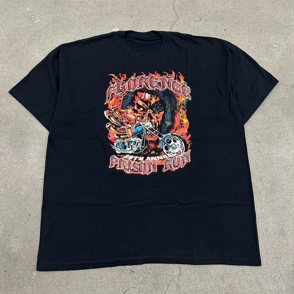 Y2K Motorcycle Grunge T-Shirt