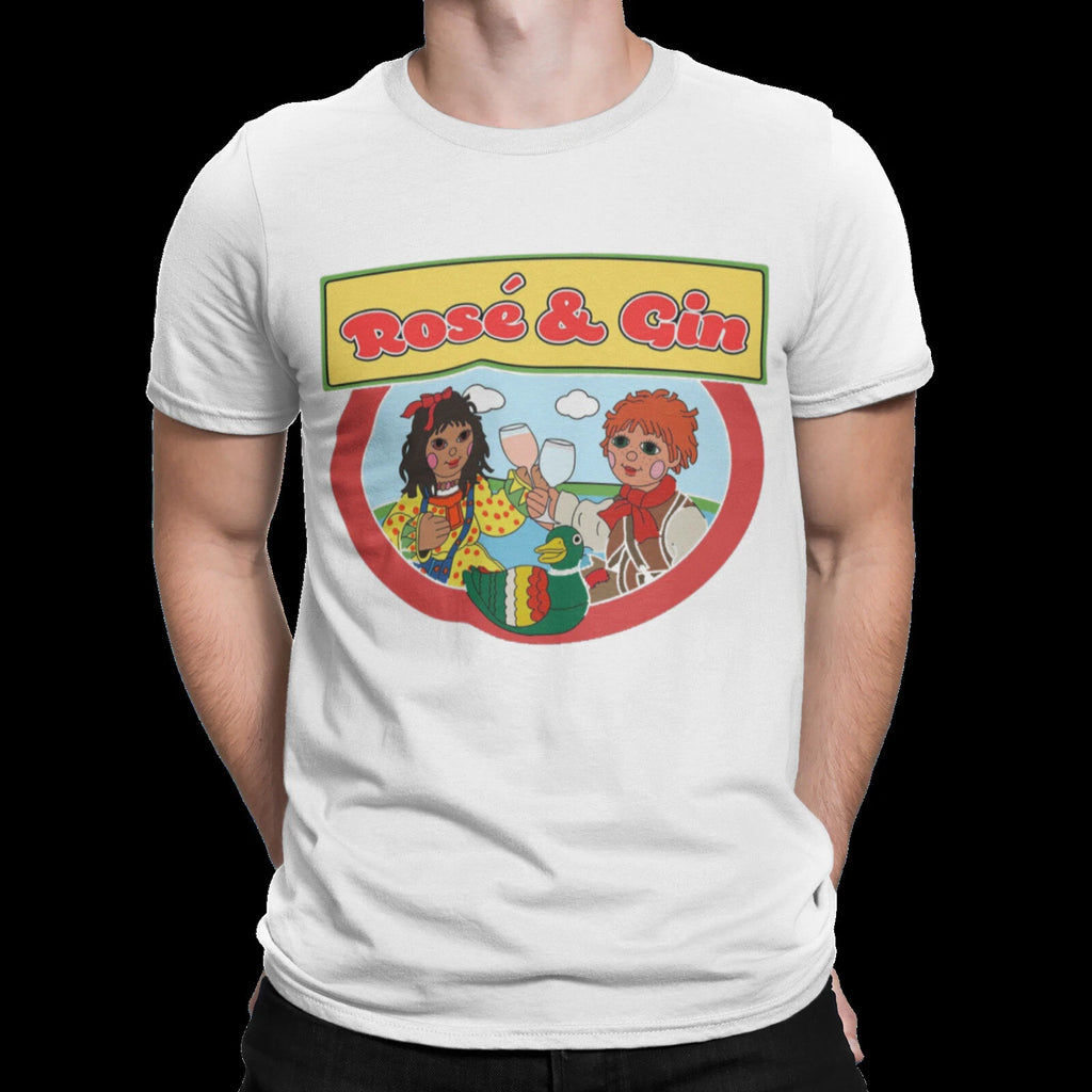 film movie funny novelty cartoon birthday stag do t shirt for rose and gin fans