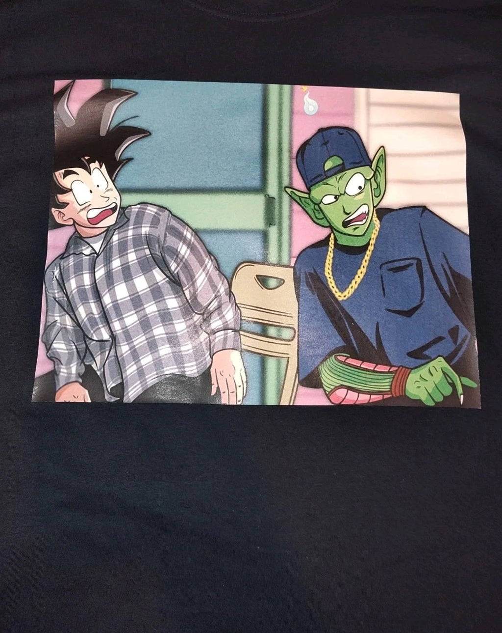 Meme Goku Piccolo Friday T-shirt. XXL Adult