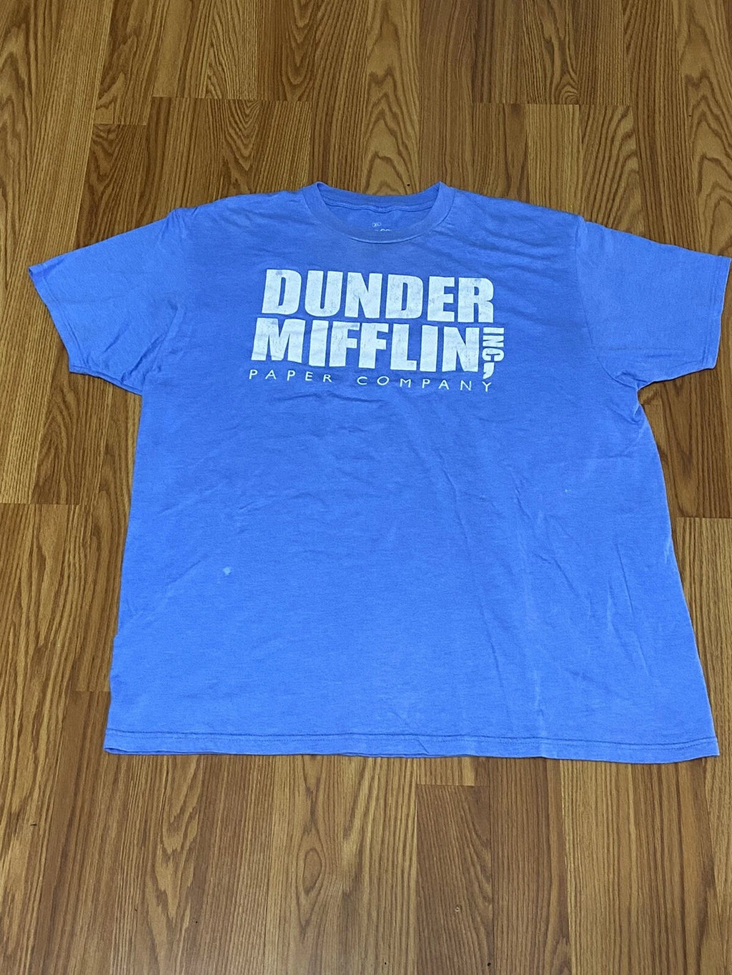 The Office Dunder Mifflin T-shirt Mens Size XL Short Sleeve Blue TV Show Comedy